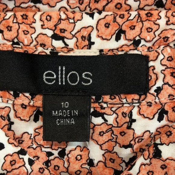 ELLOS Floral Button Down Blouse - Picture 4 of 7